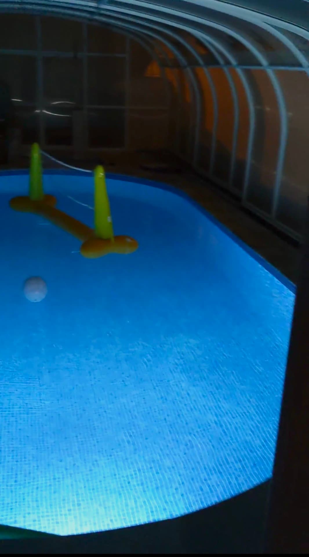Enclosed heated pool
